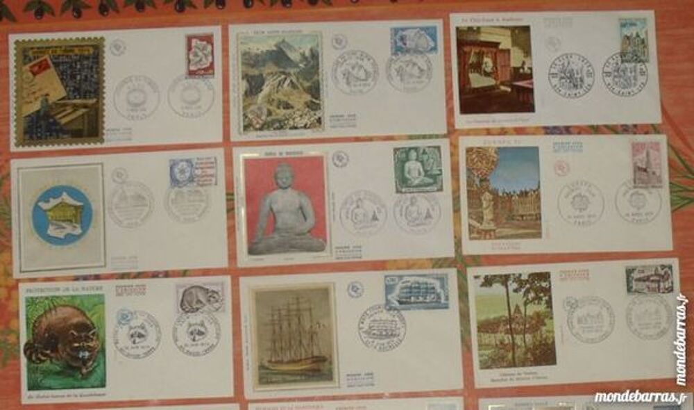 18 enveloppes 1 er jour fran&ccedil;aises 