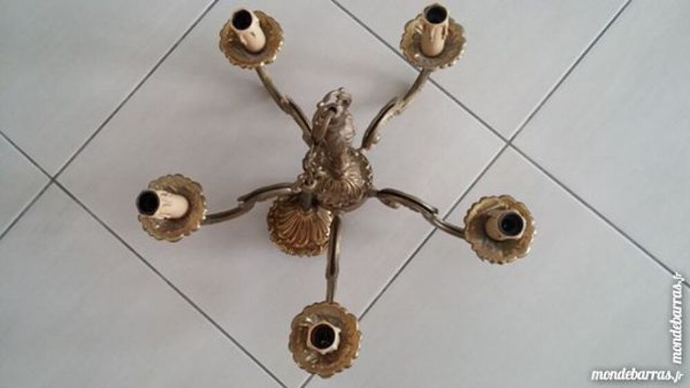 Suspension 5 branches en bronze Décoration