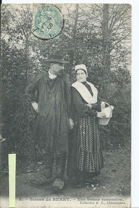 18 Sc�ne d� une rencontre 1906 , berry 6 Tours (37)