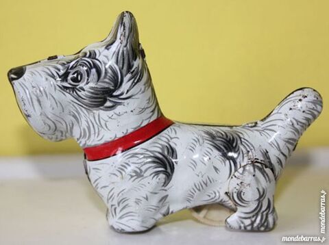 fox terrier tôle vintage mécanique 1950 -1960 40 Vanves (92)