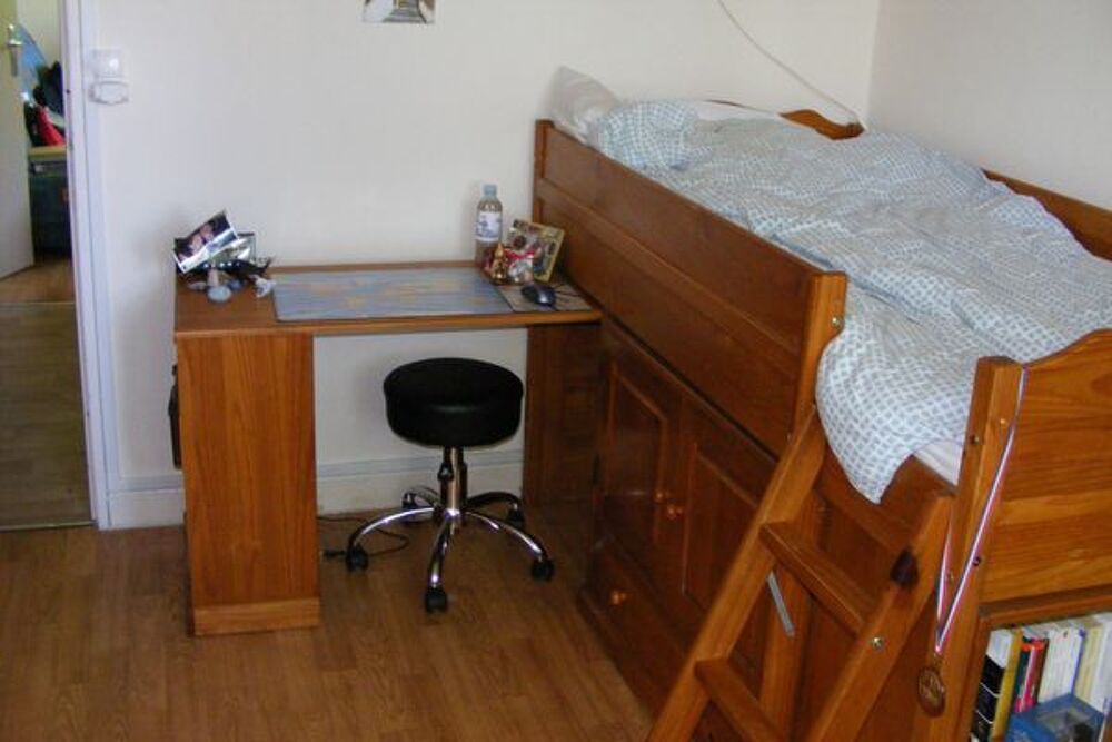 chambre mezzanine bois massif enfant ado Meubles