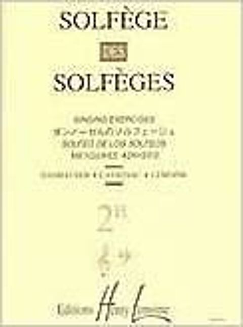 LIVRES DE SOLFEGE-DESTOCKAGE 6 Albi (81)