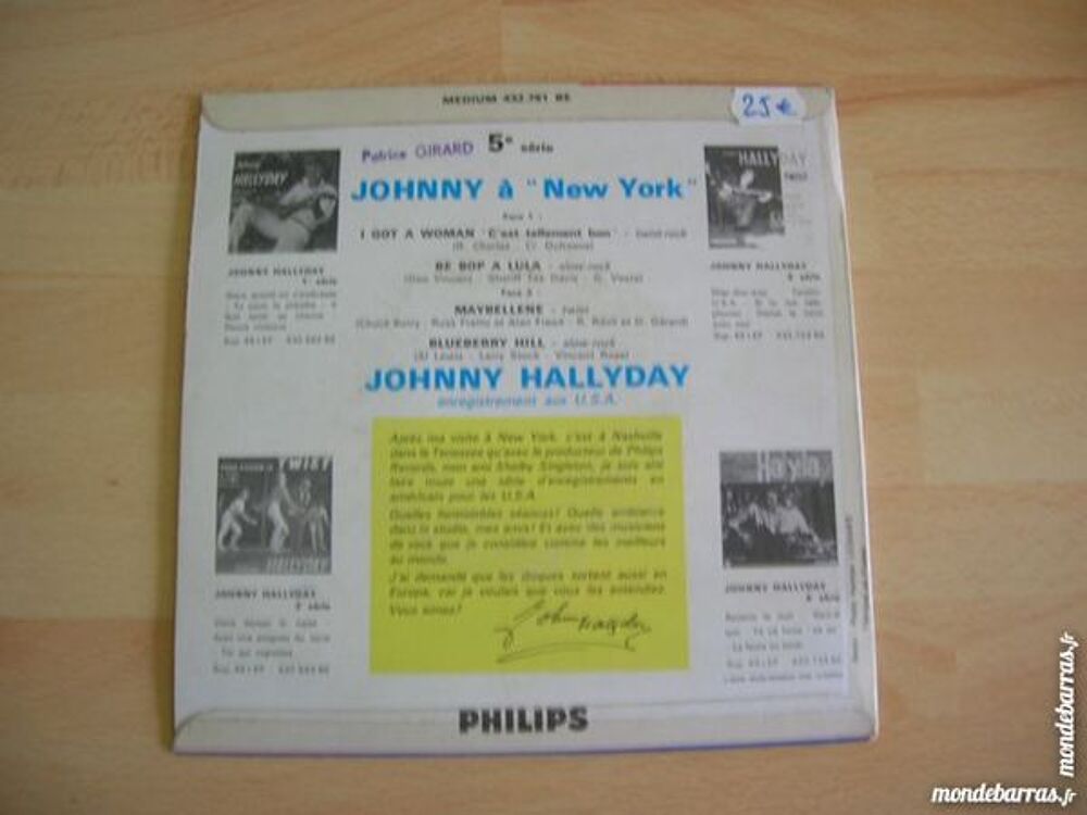 EP JOHNNY HALLYDAY Retiens la nuit - Bande VIOLET CD et vinyles