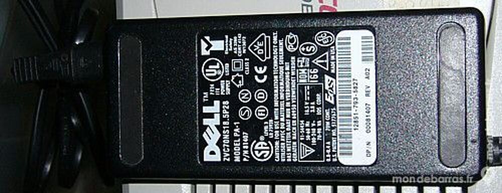 Chargeur adaptateur pc portable Dell inspiron 70W Matériel informatique