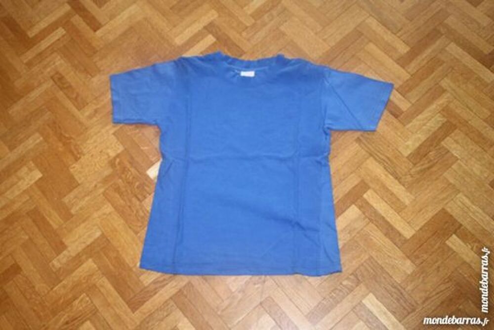 Tee-shirt uni bleu Vtements enfants