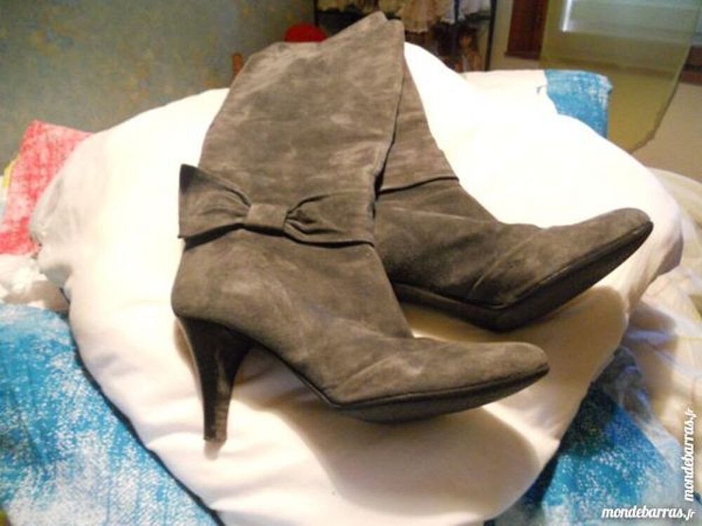 JOLIES BOTTES MINELLI GRISES TAILLE 36 Chaussures