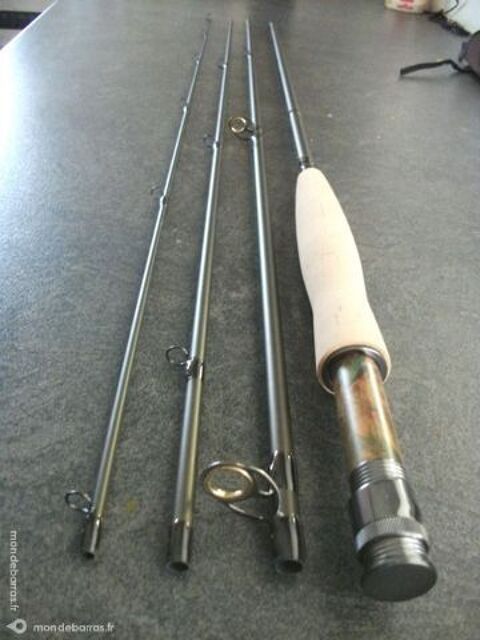 ENSEMBLE MOUCHE PECHE EN NYMPHE 10' SOIE  4 OMBRE 320 Plumliau (56)