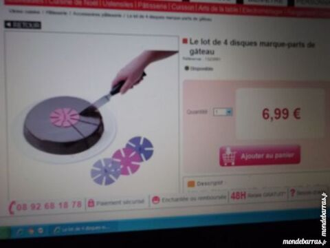 5 coupes  gateaux pour part �gal ( neuf) 6 Bron (69)