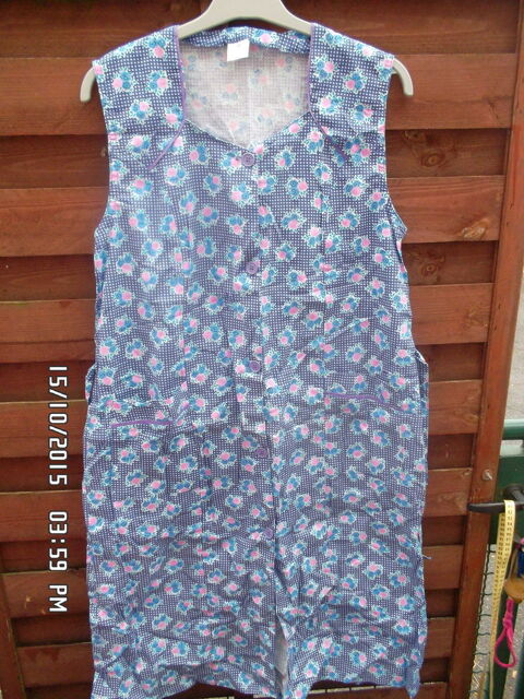 BLOUSE DE MENAGE BLEU A FLEURS*JUSTE 3E*KIKI60230 2 Chambly (60)