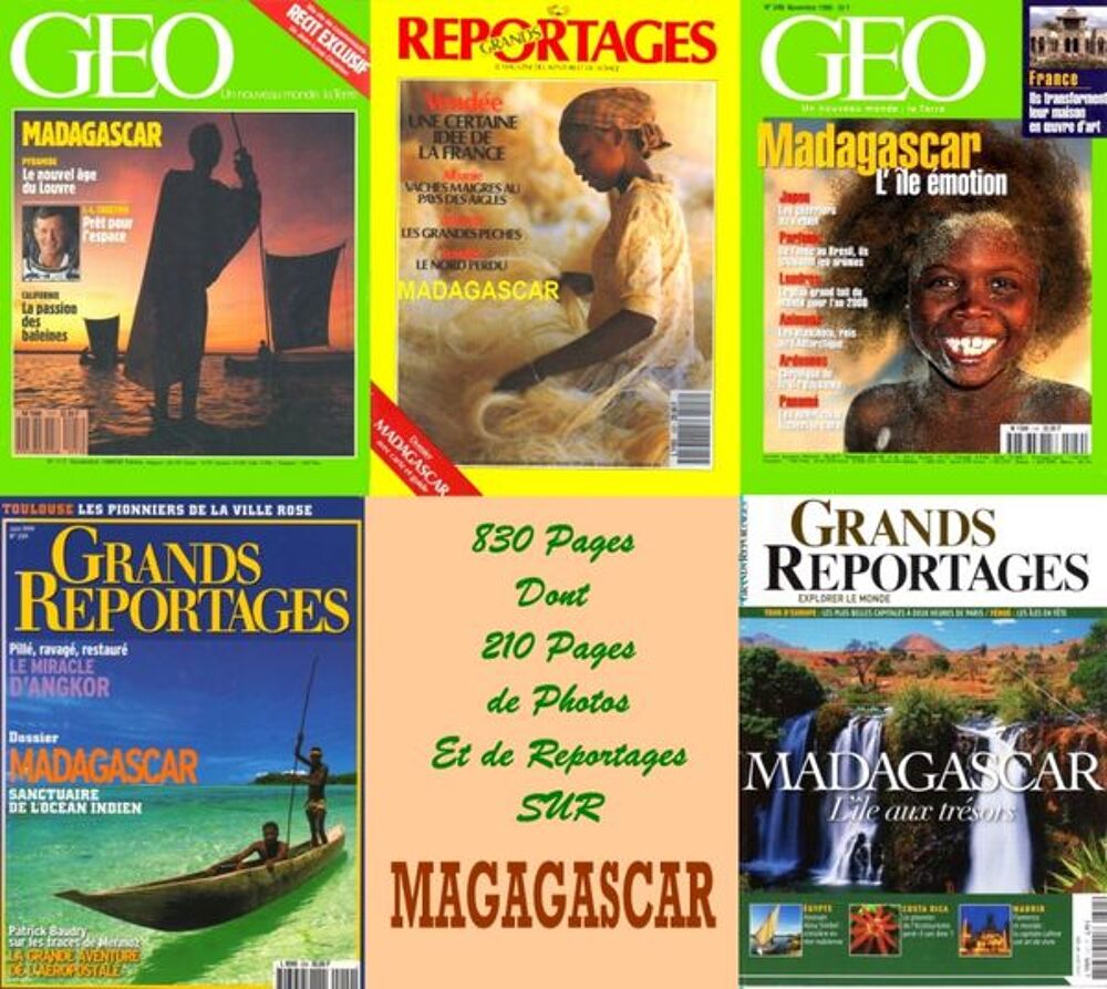 MADAGASCAR - GEO - AFRIQUE / les-livres-de-jac Livres et BD