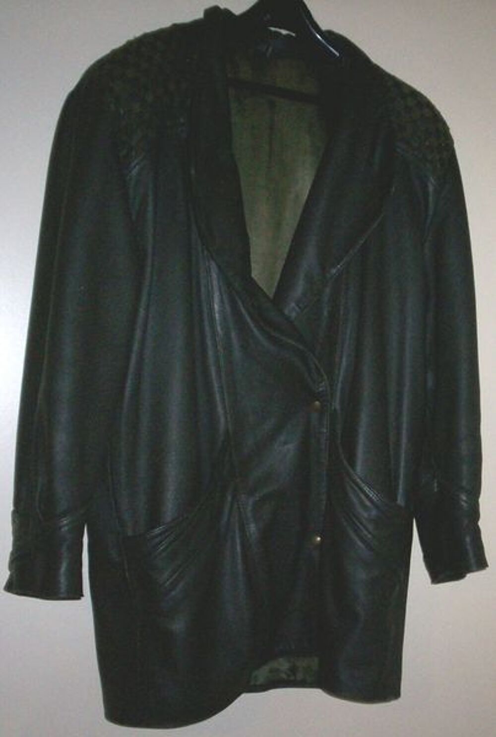VESTE EN CUIR D'AGNEAU V&Eacute;RITABLE Vêtements
