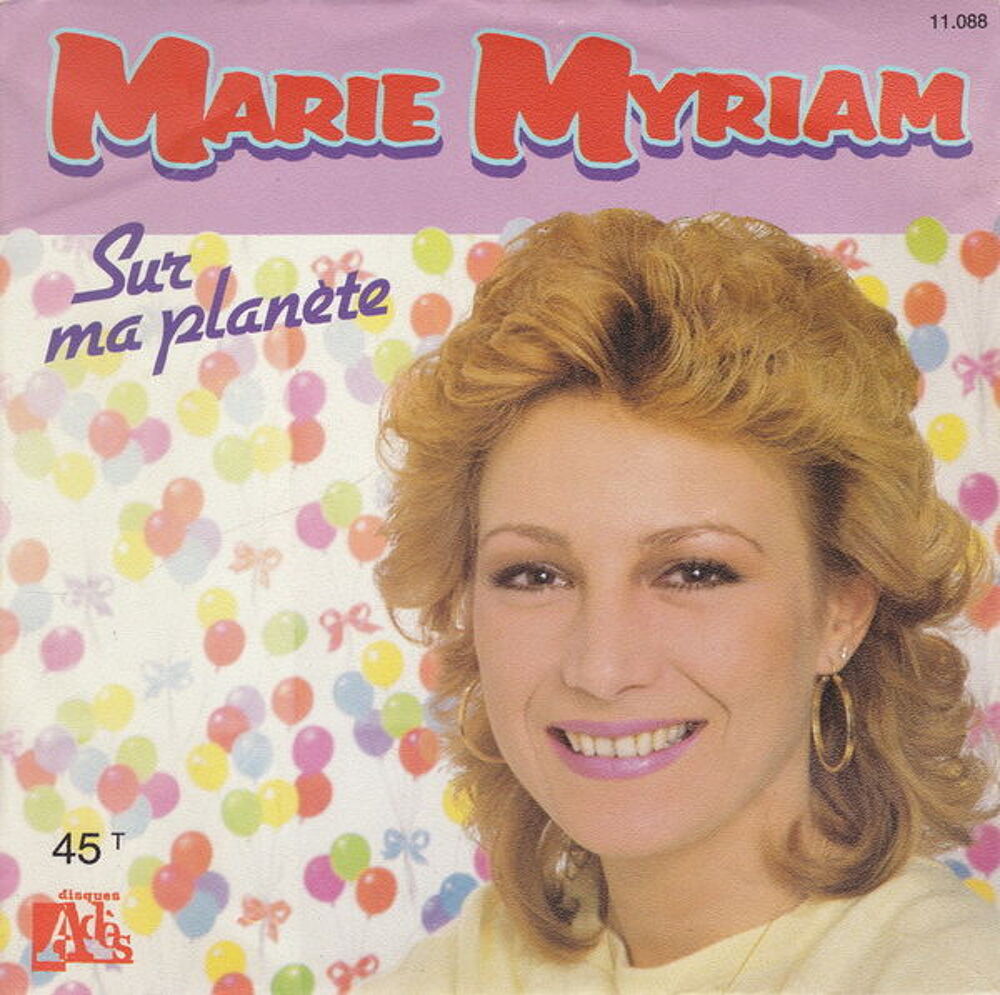 Disque vinyle 45 tours Marie Myriam - Sur ma plan&egrave;te CD et vinyles