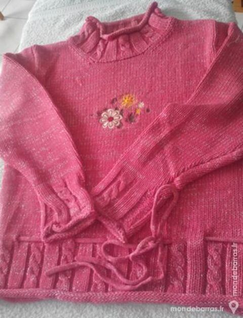 Pull rose et argent - enfant 3 Pont-Pan (35)