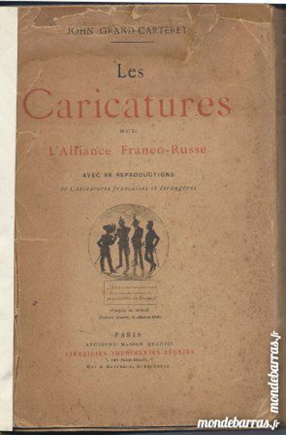 les caricatures sur l'alliance Franco-Russe 1893 Livres et BD