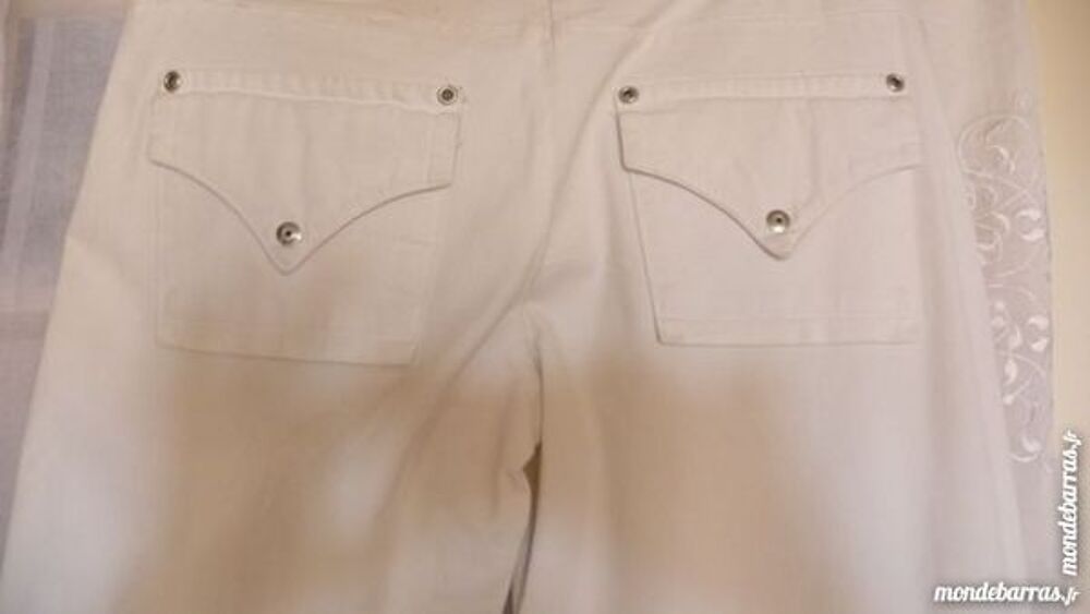 PANTALON FEMME BLANC Vtements