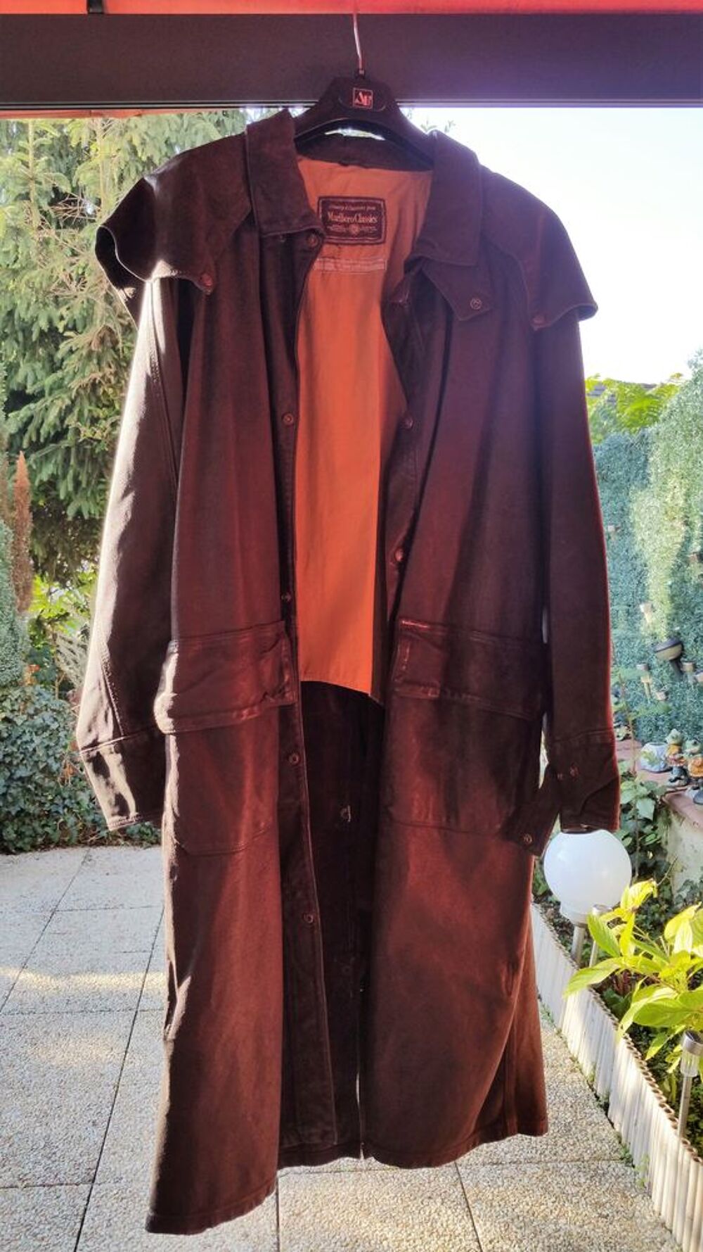 Manteaux cuir Marlboro Classics marron Vêtements