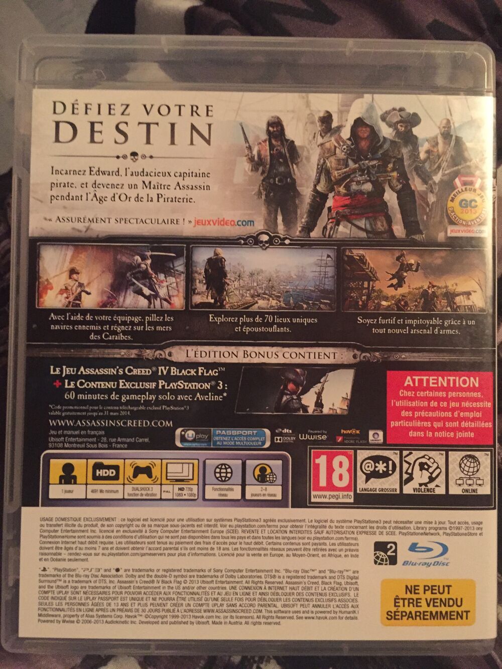Jeu PS3 Assassin's Creed IV Black Flag Consoles et jeux vidéos