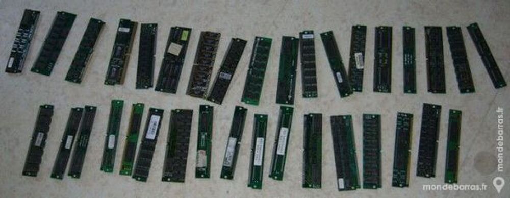 35 barettes RAM m&eacute;moire Pc bureau Matériel informatique