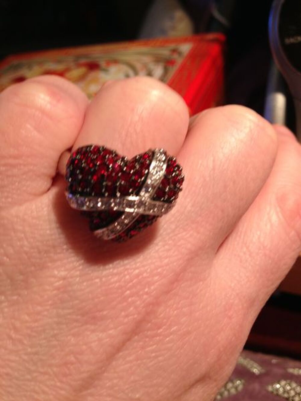 Bague Coeur Crois&eacute; Bijoux et montres