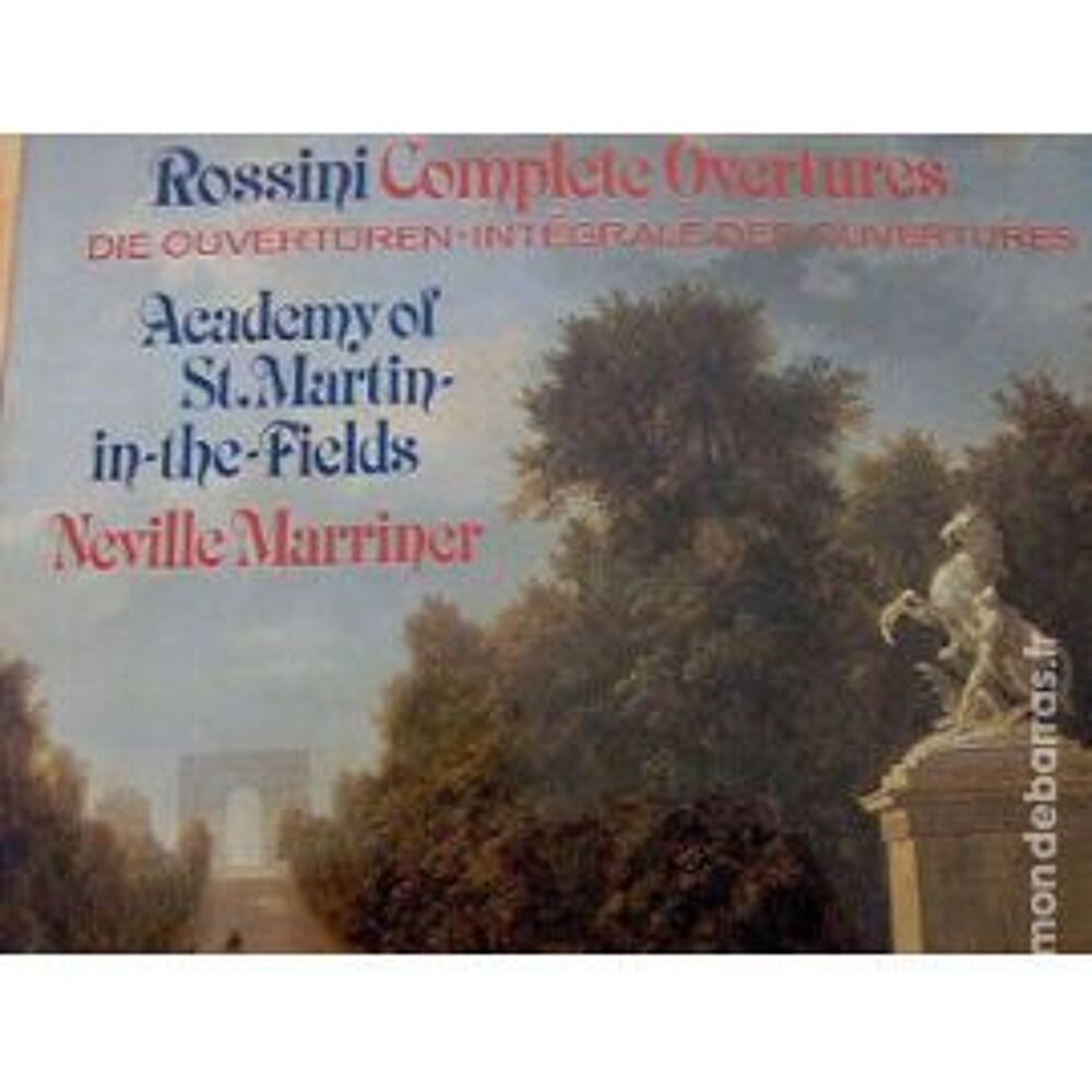 Rossini - Int&eacute;grale des ouvertures - N.Marriner CD et vinyles