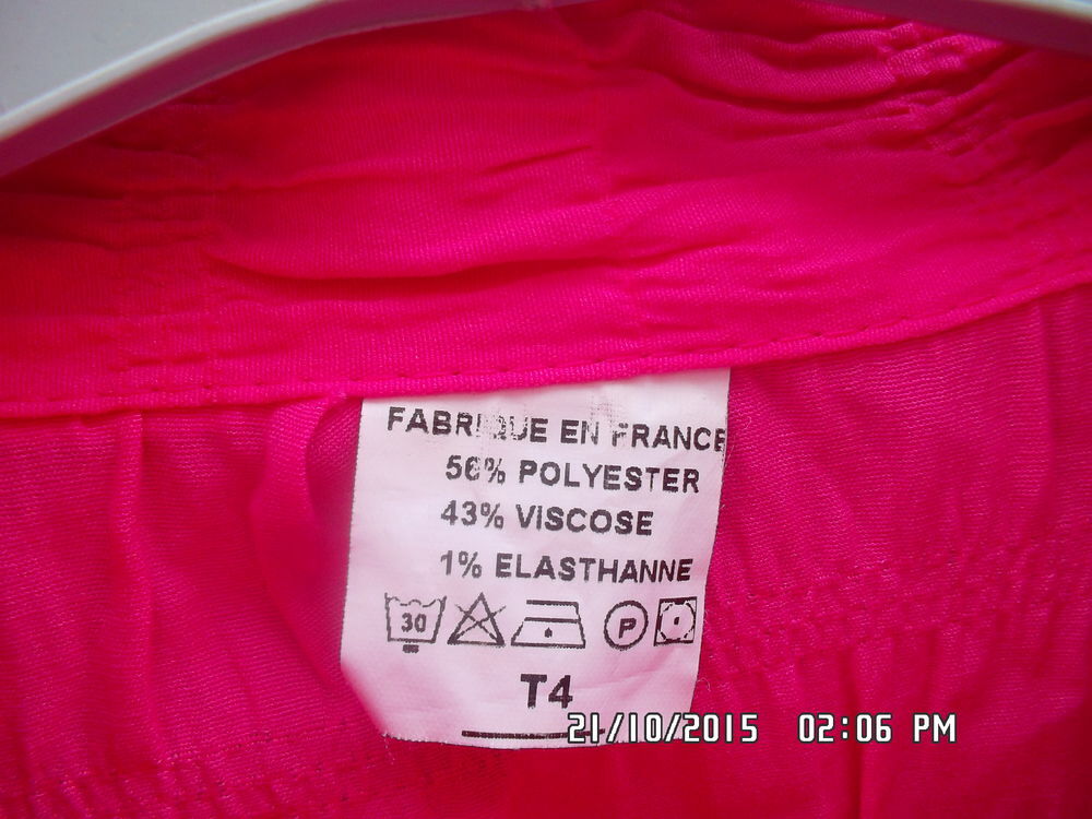 CHEMISIER ROSE*JUSTE 2E*KIKI60230 Vêtements