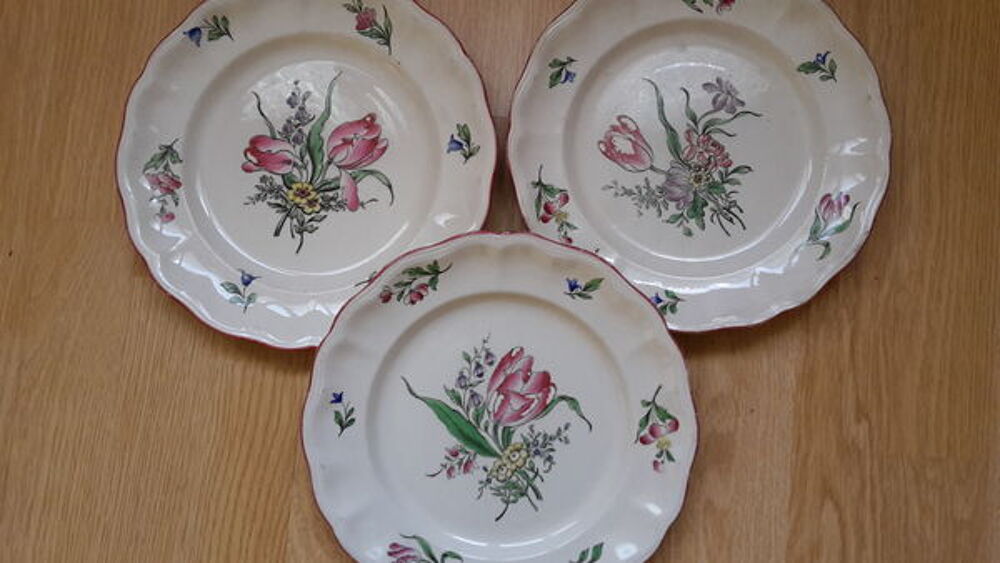 ASSIETTES DECORATIVES imitation LUNEVILLE Décoration