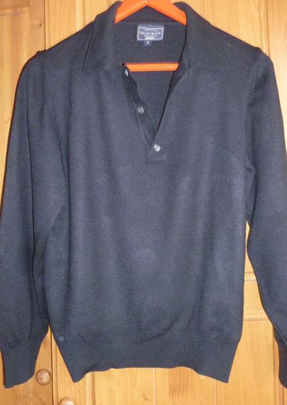 PULL noir "Olly Gan" HOMME - 3 - Vêtements