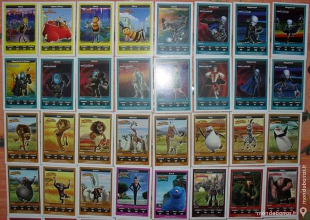 Lot de 84 cartes Dream Works Animation Jeux / jouets