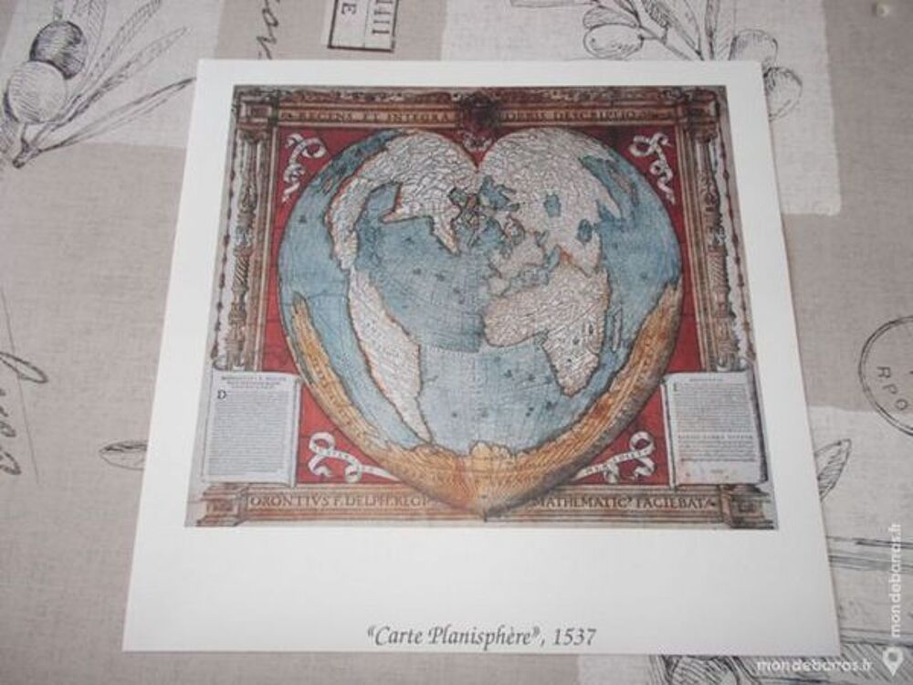 PLANISPHERE 1537 Décoration