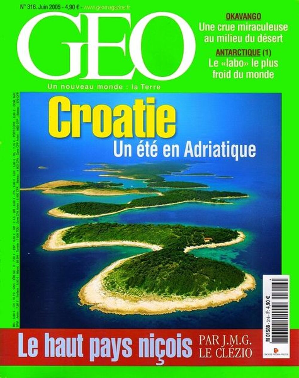 LA CROATIE - GEO / prixportcompris Livres et BD