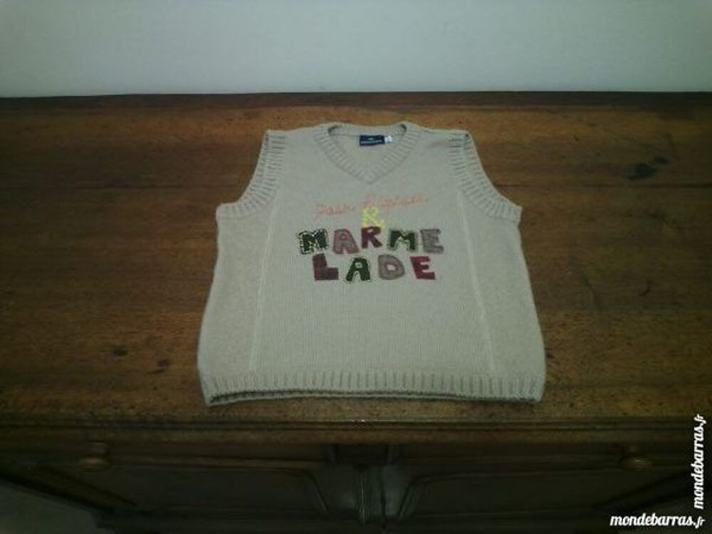 d&eacute;bardeur en laine marron Sergent Major 5 ans -TBE Vêtements enfants