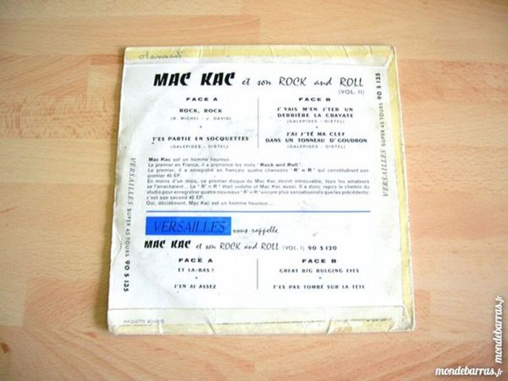 EP MAC KAC Rock and Roll Vol 2 Rock rock CD et vinyles