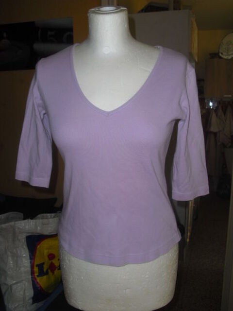 tee shirt manches trois quart violet pale taille 36 3 Lyon 5 (69)