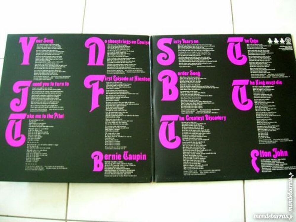 33 TOURS ELTON JOHN Same CD et vinyles