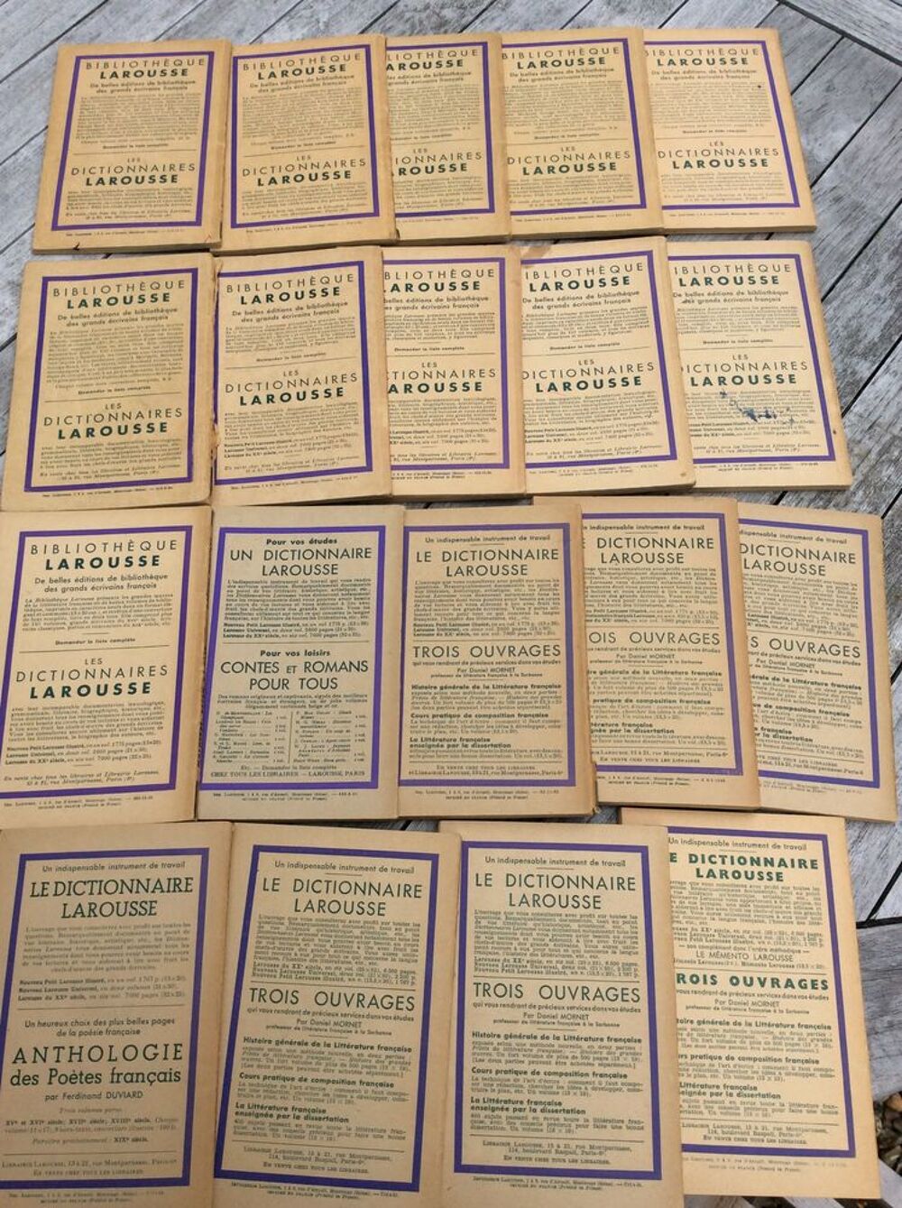 19 Classiques Larousse 1933/1952 Ronsard Voltaire Livres et BD