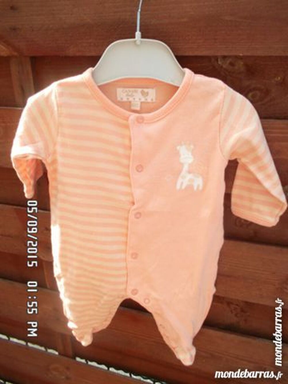 pyjama orange kiki60230 Vêtements enfants