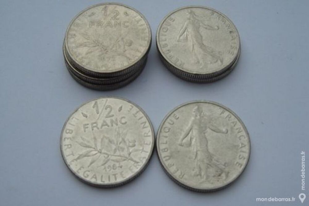 Pi&egrave;ces de 1/2 franc 