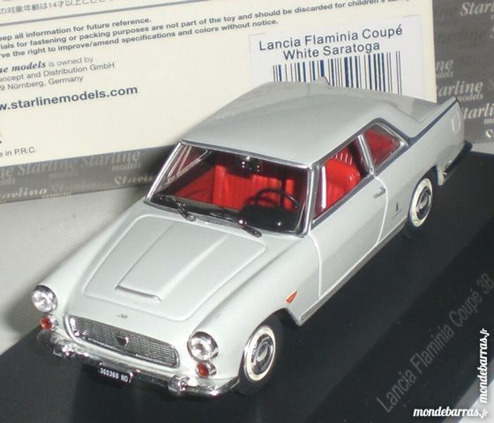 Lancia Flaminia Coup&eacute; 3B Blanc 1/43 Starline NEUF Jeux / jouets