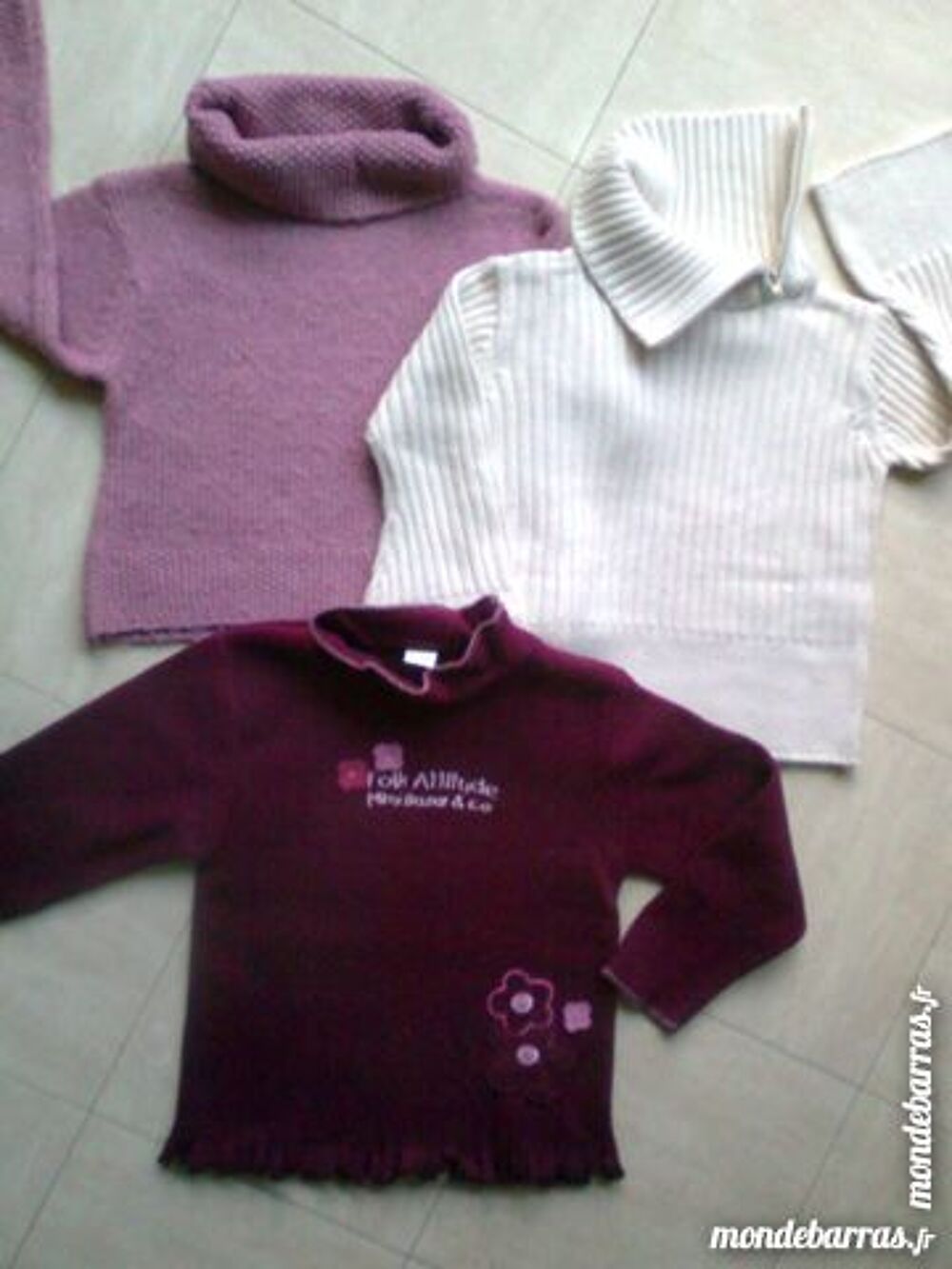 3 pulls chauds - 8 ans - zoe Vêtements enfants