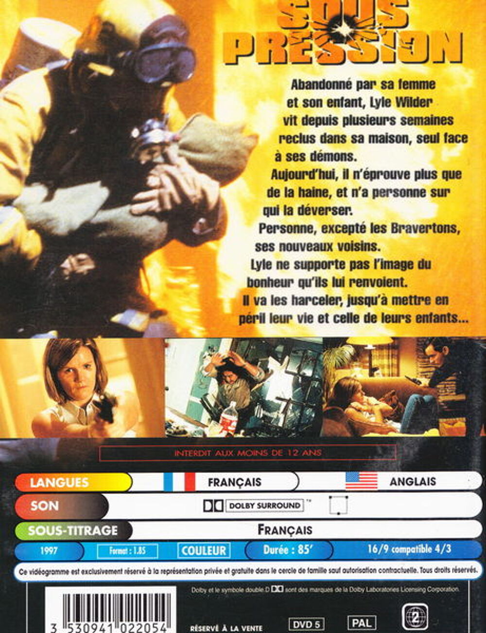 DVD Sous pression
DVD et blu-ray
