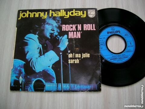 45 TOURS JOHNNY HALLYDAY Rock'n'roll man - PROMO LES CHAUMES 53 Nantes (44)