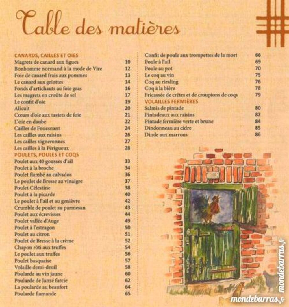 BOCUSE - LES VOLAILLES FERMIERES Livres et BD