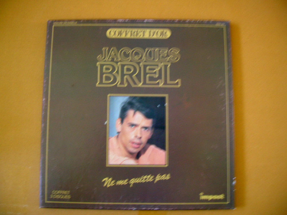 COFFRET JACQUES BREL Ne me quittes pas - TROIS 33 TOURS CD et vinyles