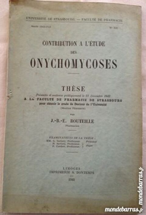 contribution  l'tude des onychomycoses 14 Illkirch-Graffenstaden (67)