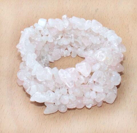 BRACELET en CRISTAUX DE QUARTZ ROSE 19 Nice (06)