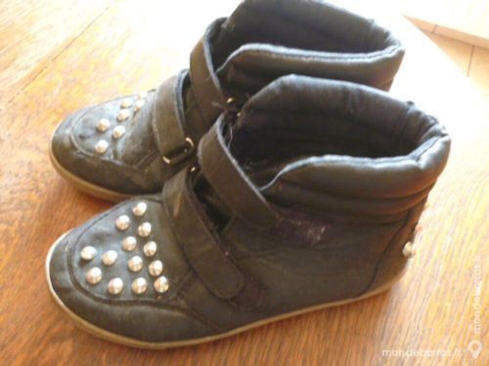Baskets Noires Montantes Fille Pointure 32 Chaussures