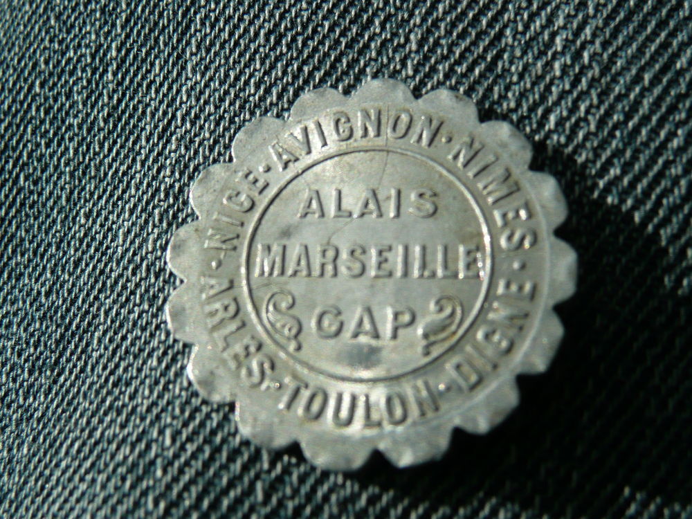 Jeton Alu Chambre de Commerce R&eacute;gion Proven&ccedil;ale 