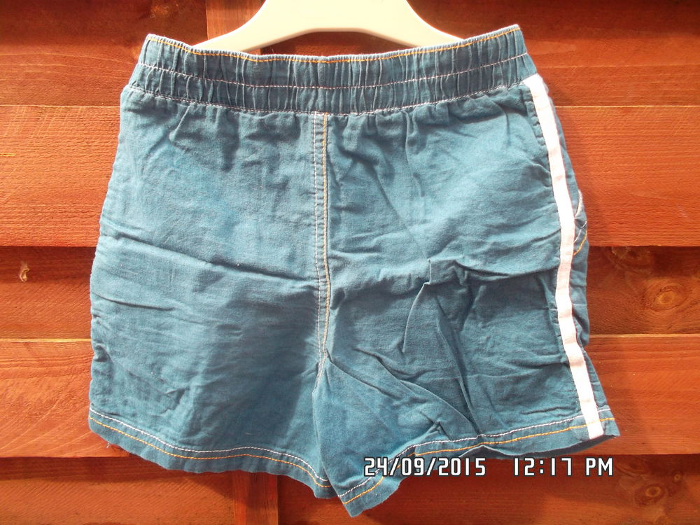 SHORT BLEU*JUSTE 1E*KIKI60230 Vêtements enfants