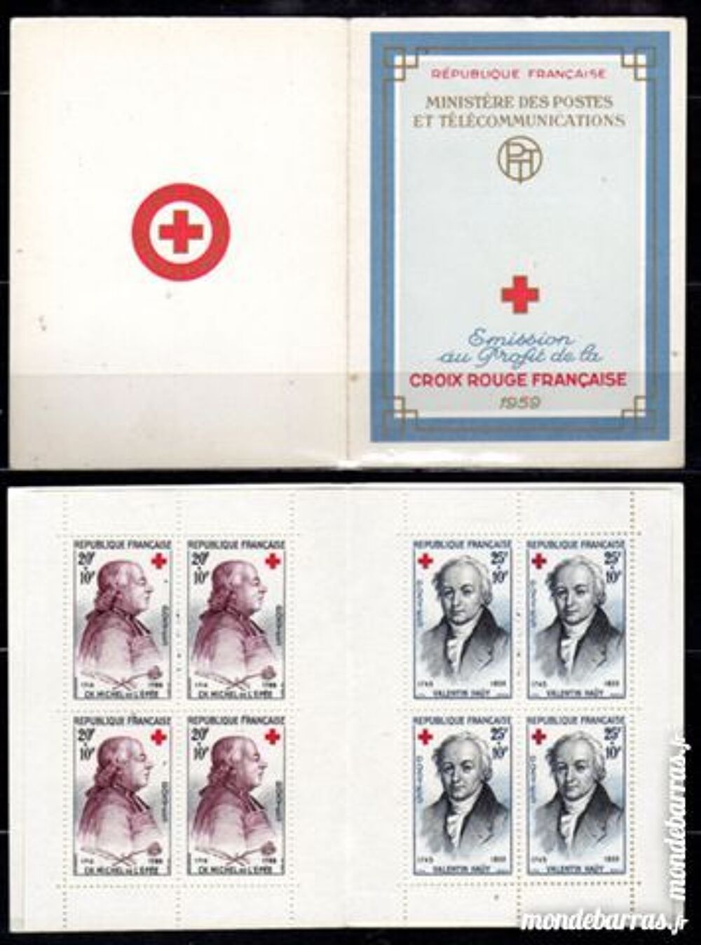 N&deg; 2008 - CARNET CROIX ROUGE 1959 