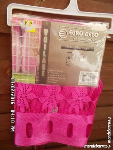 RIDEAUX VOILAGE ROSE 5 Chambly (60)